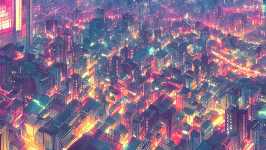 Image similar to landscape of a The Tokyo city , rich vivid colors, ambient lighting, dynamic lighting, official media, anime key visual, makoto shinkai, ilya kuvshinov, lois van baarle, rossdraws, detailed, trending on artstation.