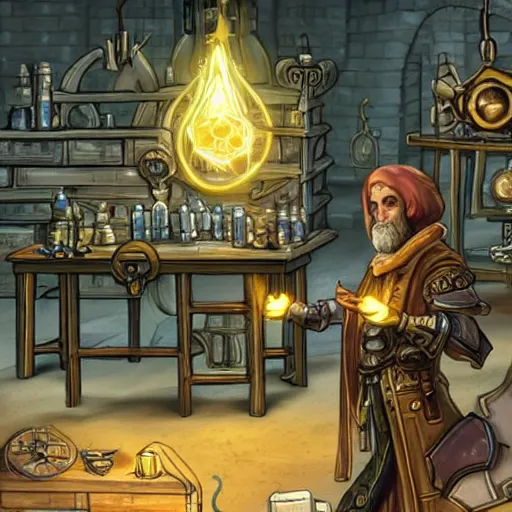 arcane automaton in an alchemist's workshop | Stable Diffusion | OpenArt