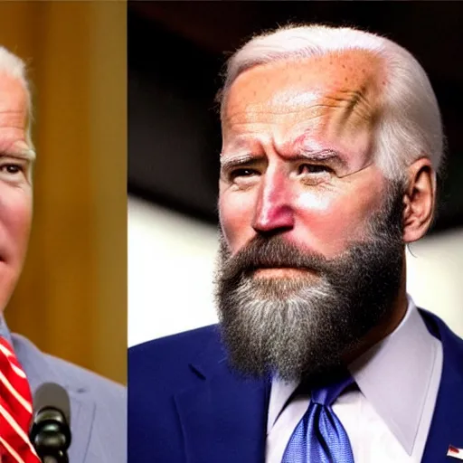 Image similar to bearded beard joe biden with a beard