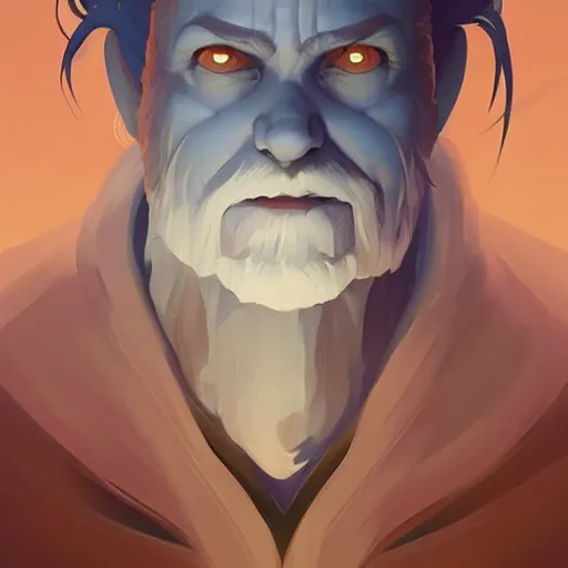 Image similar to face icon stylized minimalist wizard of the coast, loftis, cory behance hd by jesper ejsing, by rhads, makoto shinkai and lois van baarle, ilya kuvshinov, rossdraws global illumination