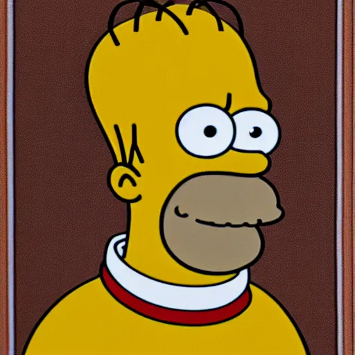 Image similar to homer simpson from ancient rome