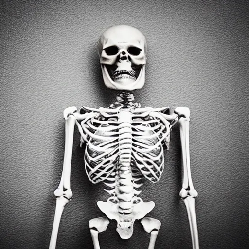 Prompt: “Skeleton Overlord real life photo f1.8”