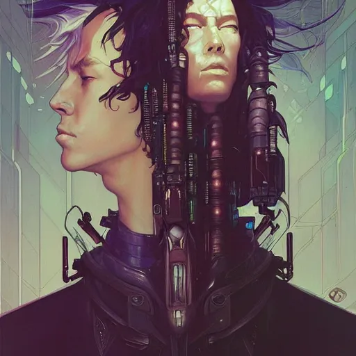 Image similar to ( h 0 c 0 k ) cyberpunk epic portrait by gaston bussierre and charles vess and james jean and erik jones and rhads, inspired by ghost in the shell, beautiful fine face features, intricate high details, sharp, ultradetailed