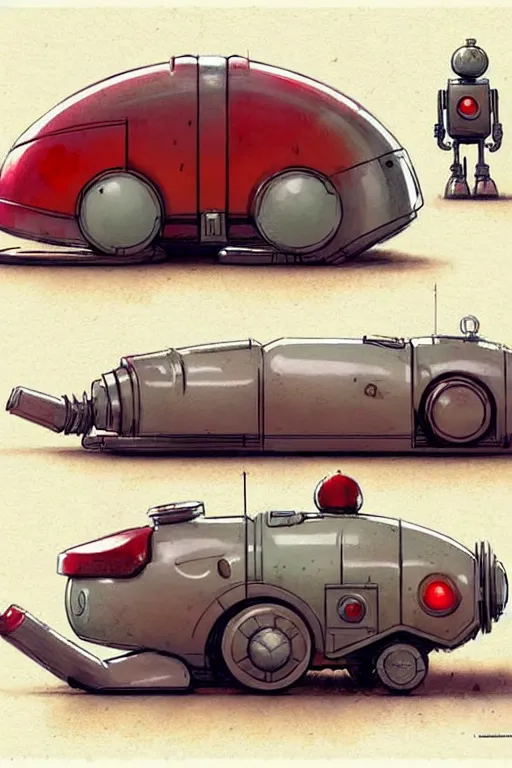 Prompt: comic layout ( ( ( ( ( 1 9 5 0 s retro future android robot fat robot mouse wagon. muted colors., ) ) ) ) ) by jean - baptiste monge,!!!!!!!!!!!!!!!!!!!!!!!!! chrome red