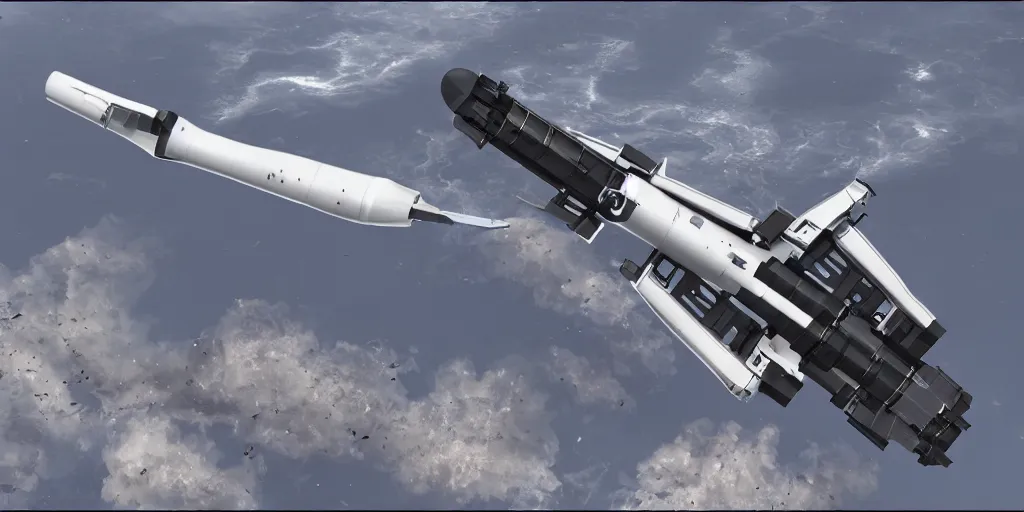 Image similar to futuristic cruise missile, highly detailed, intricate, Unreal engine