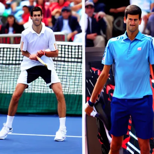 Image similar to djokovic cosplay, highly detailed, high quality