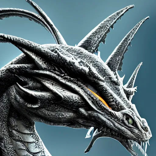 Image similar to An award winning 8k photo of a dragon. hyper detailed, hyper realistic, digital art