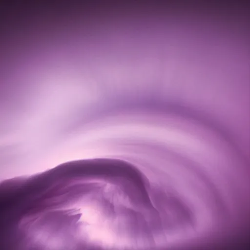 Image similar to amazing photo of a purple clouds in the shape of a tornado by marc adamus, beautiful dramatic lighting