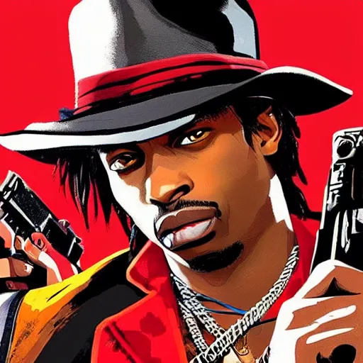 Prompt: playboi carti in red dead redemption 2 4 k the detailed super realistic