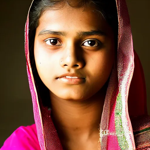 Image similar to portrait of beautiful Bangladeshi teen girl