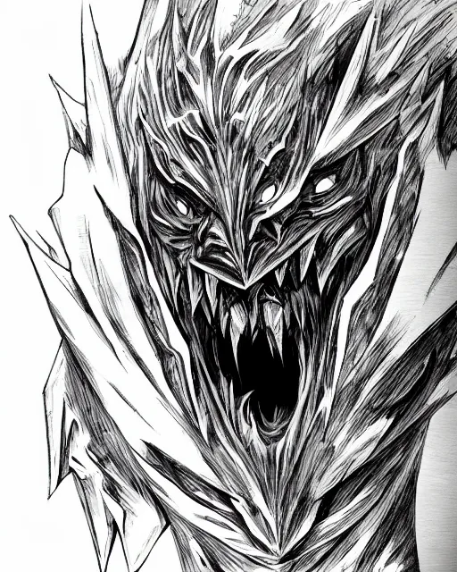 Image similar to A chest with tongue, terrifying, black and white, fantasy art, monster art, in the style of masami kurumada, illustration, epic, fantasy, intricate, hyper detailed, artstation, concept art, smooth, sharp focus, ray tracing