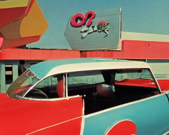 Image similar to googie cat, 6 0 s aesthetic, sixties style