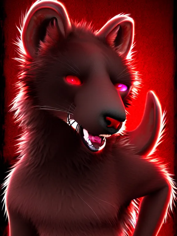 Image similar to furry - male - red - black - weasel - chaos theorist - fursona uhd ue 5 visual novel pc game expressions, photorealistic