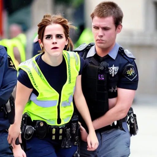 Image similar to emma watson being arrested