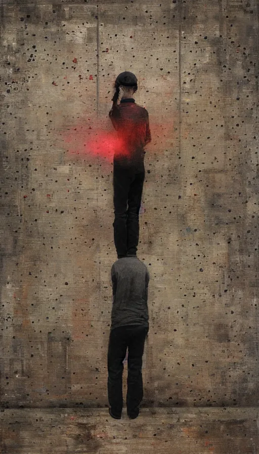 Image similar to techno artwork, by dan witz