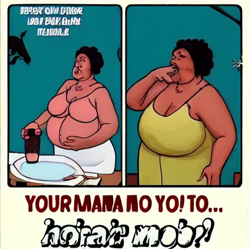 Image similar to your mama is so fat...