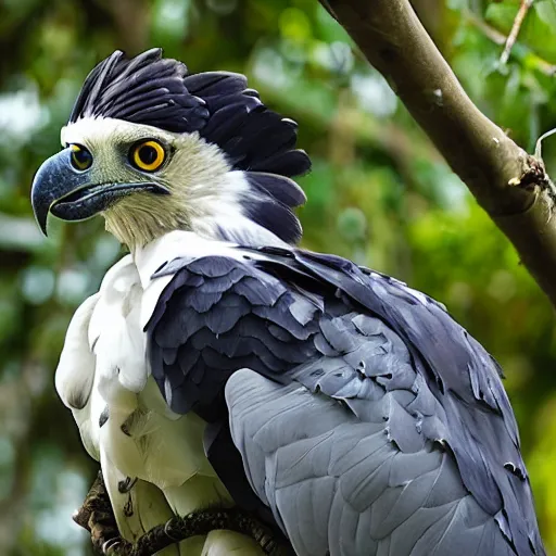 Prompt: hyacanth harpy eagle