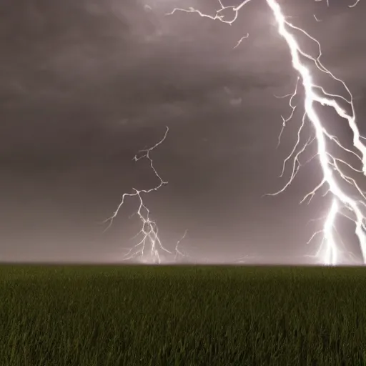 Image similar to fork, lightning storm background, volumetric lighting, epic battle pose