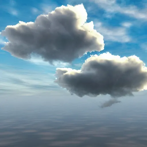 Image similar to 3 d clouds, sunny day