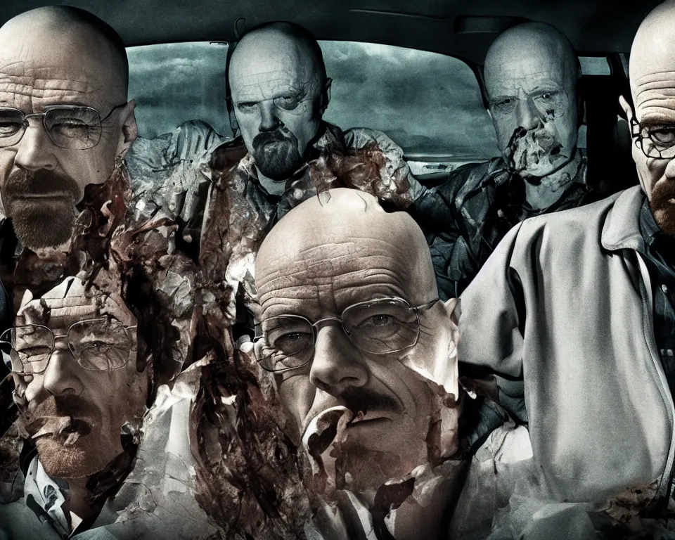 Prompt: breaking bad as a horror movie