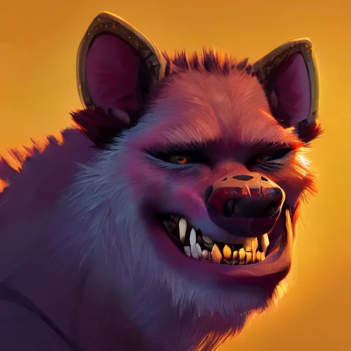 Prompt: Portrait of a Gnoll, evil look, mattepainting concept Blizzard pixar maya engine on stylized background splash comics global illumination lighting artstation lois van baarle, ilya kuvshinov, rossdraws