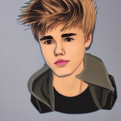 Image similar to beaver with the face of justin bieber, high detail