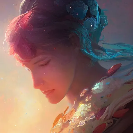 Prompt: Flower in the cosmos, highly detailed, digital painting, artstation, concept art, smooth, sharp focus, illustration, Unreal Engine 5, 8K, art by artgerm and greg rutkowski and Fernanda Suarez