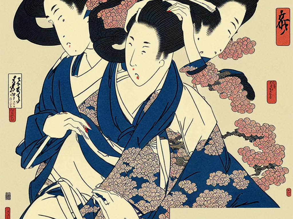 Prompt: fashion advertising campaign by hokusai, highly detailed, intricate