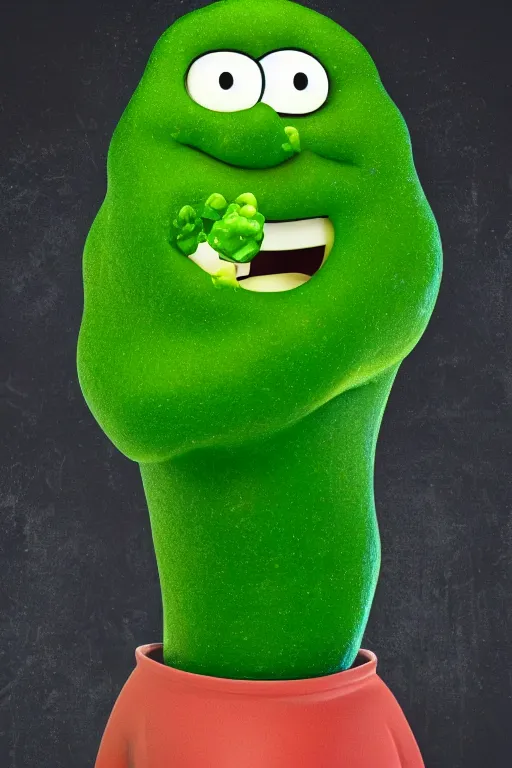 Prompt: 📷 peter griffin is peas, made of food, head portrait, dynamic lighting, 4 k