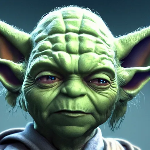 Image similar to Hugo Weaving as Yoda, hyperdetailed, artstation, cgsociety, 8k