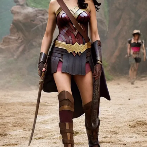 Image similar to gal gadot as indiana jones