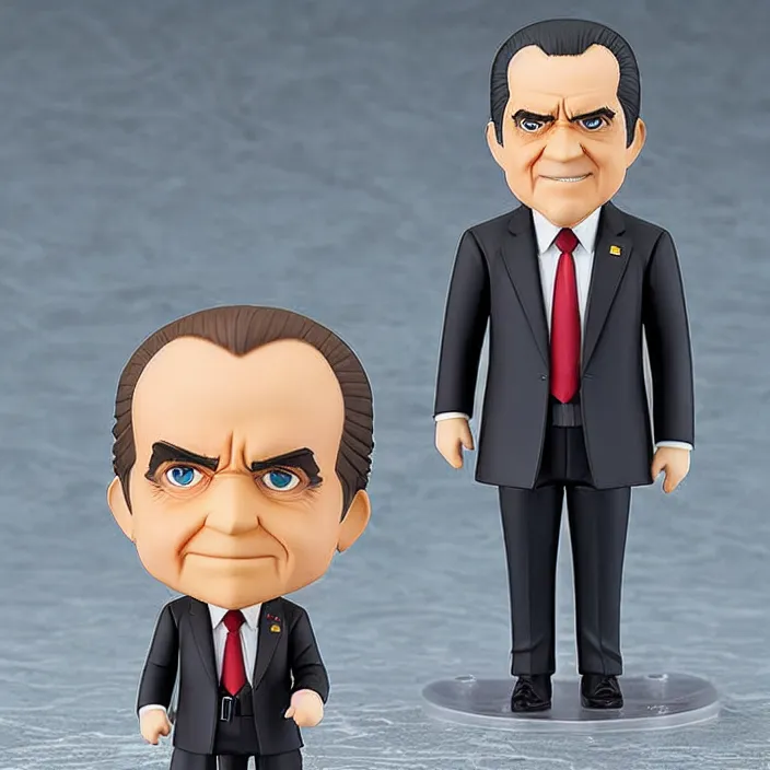 Image similar to richard nixon, an anime nendoroid of richard nixon, figurine, detailed product photo