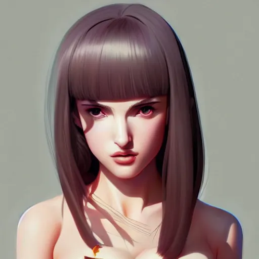 Image similar to a beautiful young kayo shibuya natalie portman alluring gravure model, by akira toriyama and wlop and ilya kuvshinov and artgerm and, aesthetic, gorgeous, stunning, alluring, attractive, artstation, deviantart, pinterest, digital art