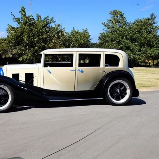 Prompt: 1930 Tesla Model X