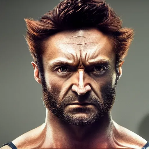 Image similar to wolverine, 4k realistic photo