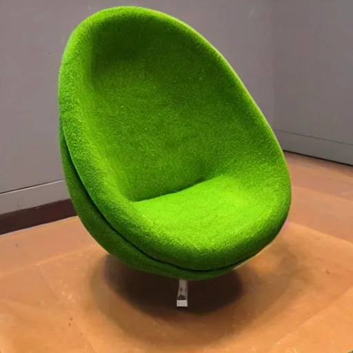 Image similar to avocado shaped chair