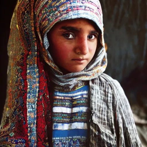 Image similar to photo of donald trump, afghan girl, award - winning photo by national geographic