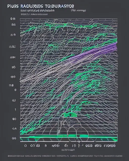 Prompt: stacked plot of radio emissions from a pulsar, data visualization, charts, constructing a cat isolated on black, silk screen t-shirt design 4K