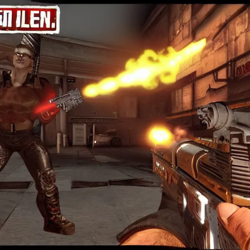 Image similar to Duke Nukem in Among Us, screenshot