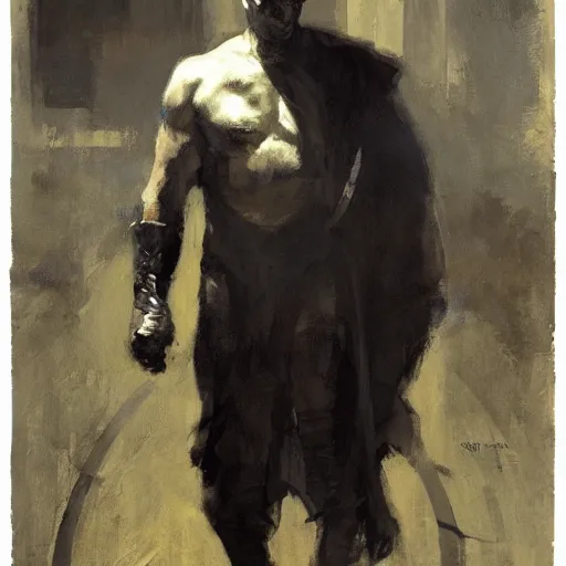 Image similar to the lone aging superhero, by jeremy mann, anders zorn.