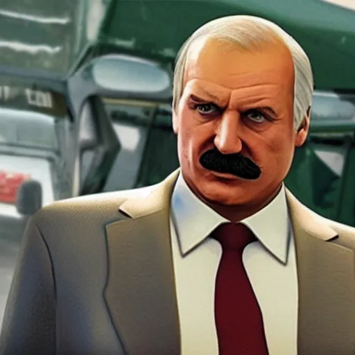 Prompt: Lukashenko as a GTA V character