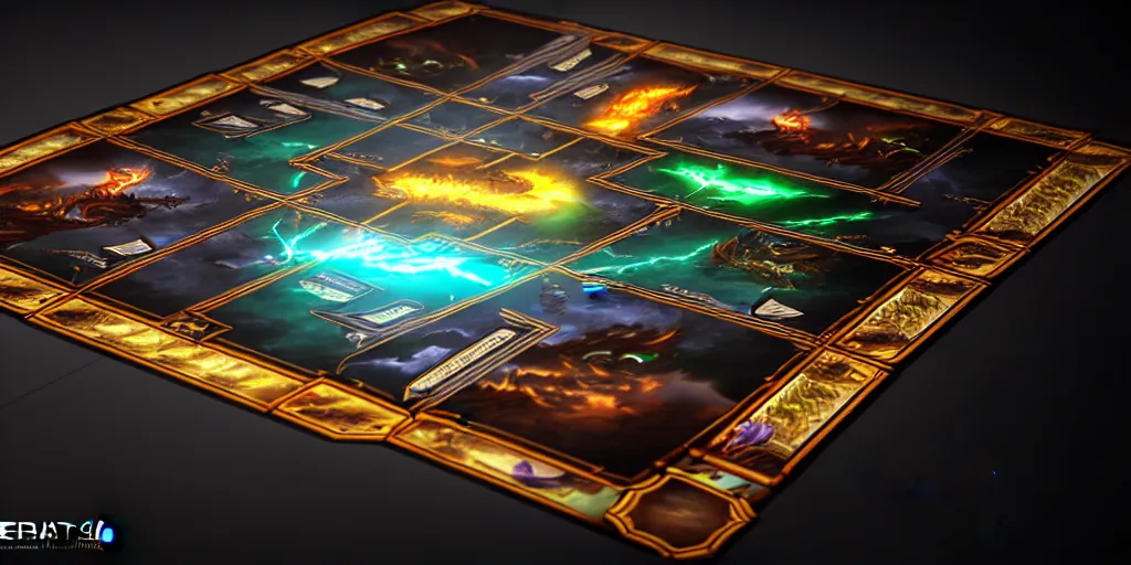 Prompt: a flat tabletop game board, fantasy art style, car trading game, hyper realism, epic composition, high detail, octane render, unreal engine, 8 k, smooth gradients, professional photo, photorealistic, digital art, deviantart artstation, ray tracing, intricate complexity, extremely detailed,