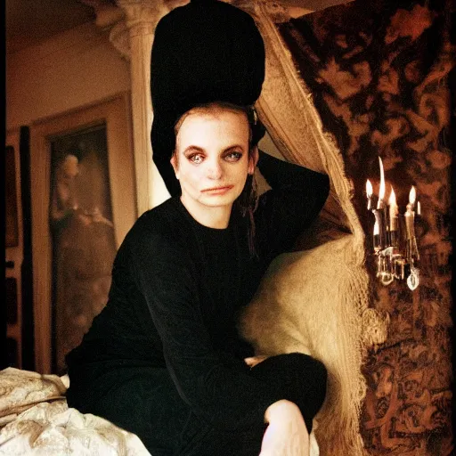 Image similar to an alchemist, portrait, long shot, by nan goldin, david bailey, annie liebovitz