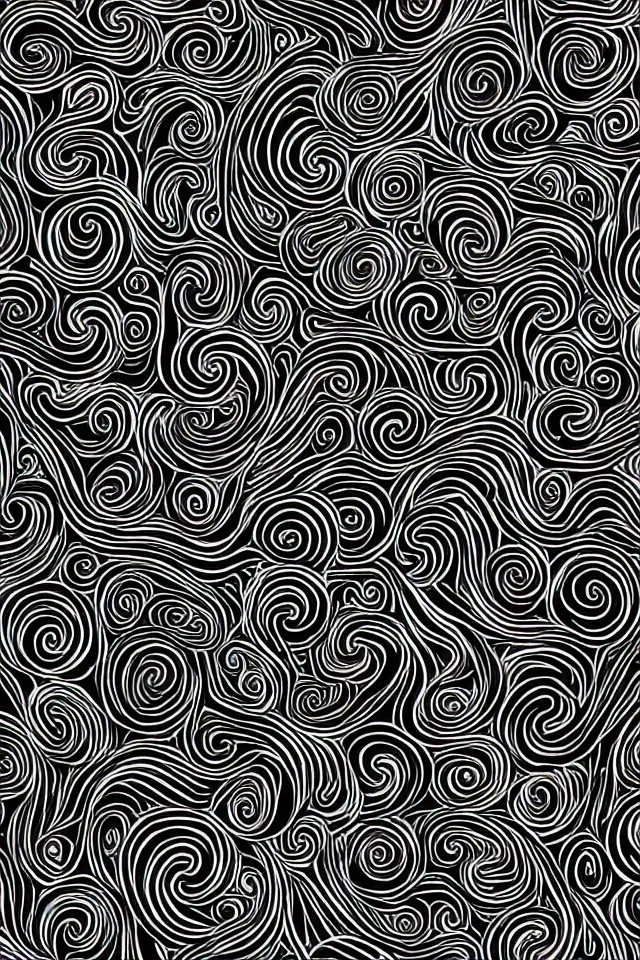 Image similar to black with dark grey swirls, phone wallpaper