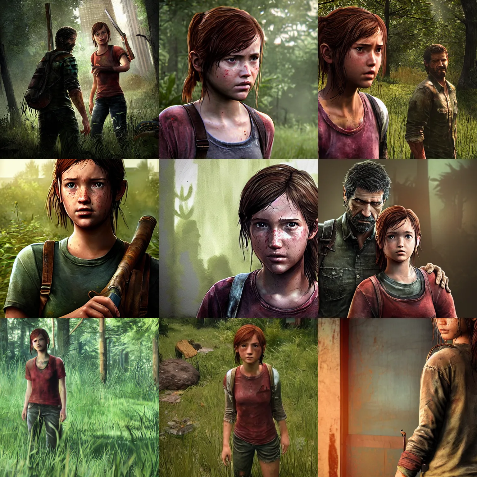 Prompt: The last of us Ellie as a clicker