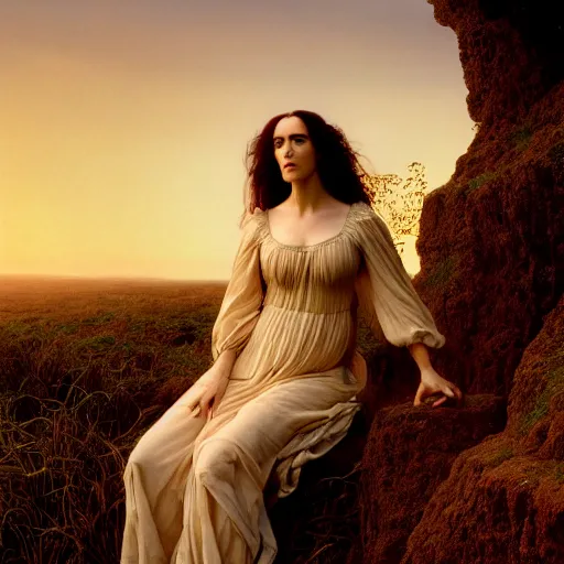 Image similar to photographic portrait of a stunningly beautiful renaissance pre raphaelite female maiden in soft dreamy light at sunset, jennifer connelly, contemporary fashion shoot, by edward robert hughes, annie leibovitz and steve mccurry, david lazar, jimmy nelsson, breathtaking, 8 k resolution, extremely detailed, beautiful, establishing shot, artistic, hyperrealistic, beautiful face, octane render