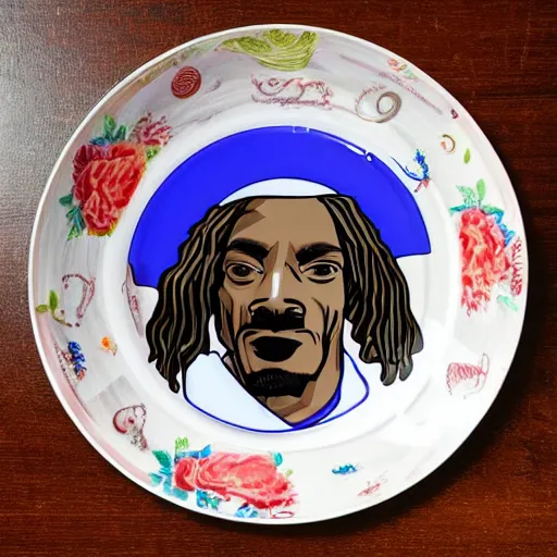 Image similar to snoop dogg china plate