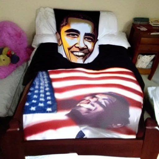 Prompt: is that Obama underneath my bed???