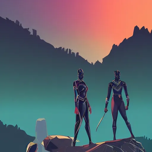 Prompt: a still from black panther : wakanda forever by alena aenami, official fanart behance hd artstation.