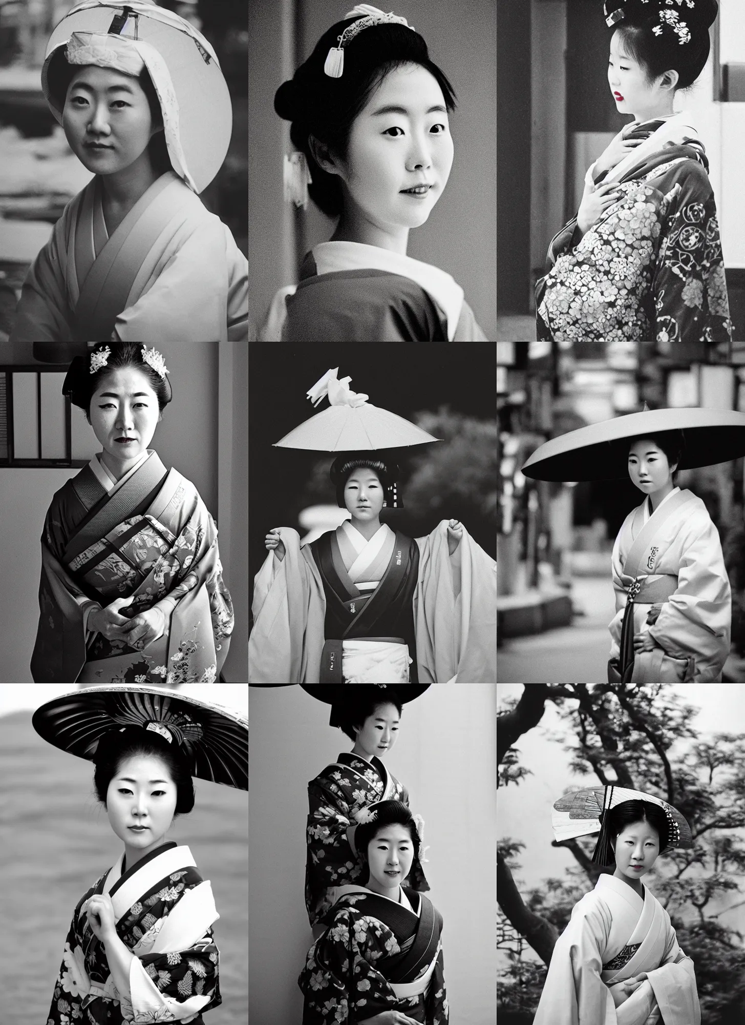 Prompt: Portrait Photograph of a Japanese Geisha Rollei Advanced Technical Pan 32